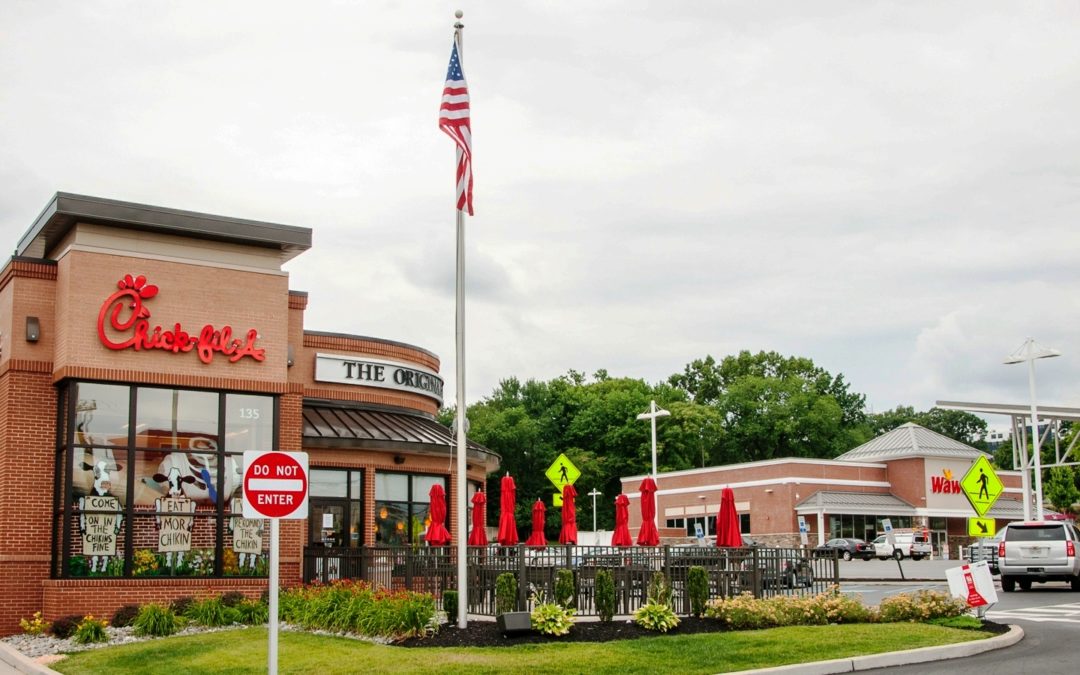 Wawa and Chick-fil-A on Henderson Road